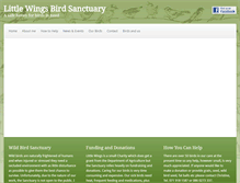 Tablet Screenshot of littlewingsbirdsanctuary.com
